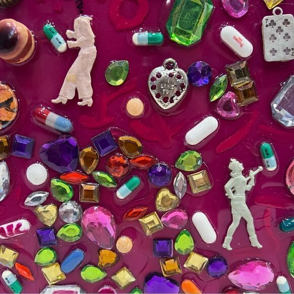 Original Artwork. “I SPY”, mixed media, 24” x 24” x 2”. - Picture 7 of 16